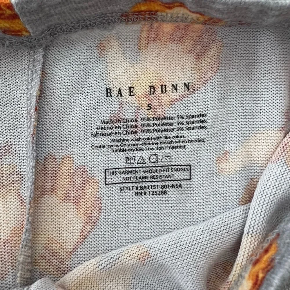 NWT Rae Dunn Thanksgiving Long Sleeve Pajama Set 5T